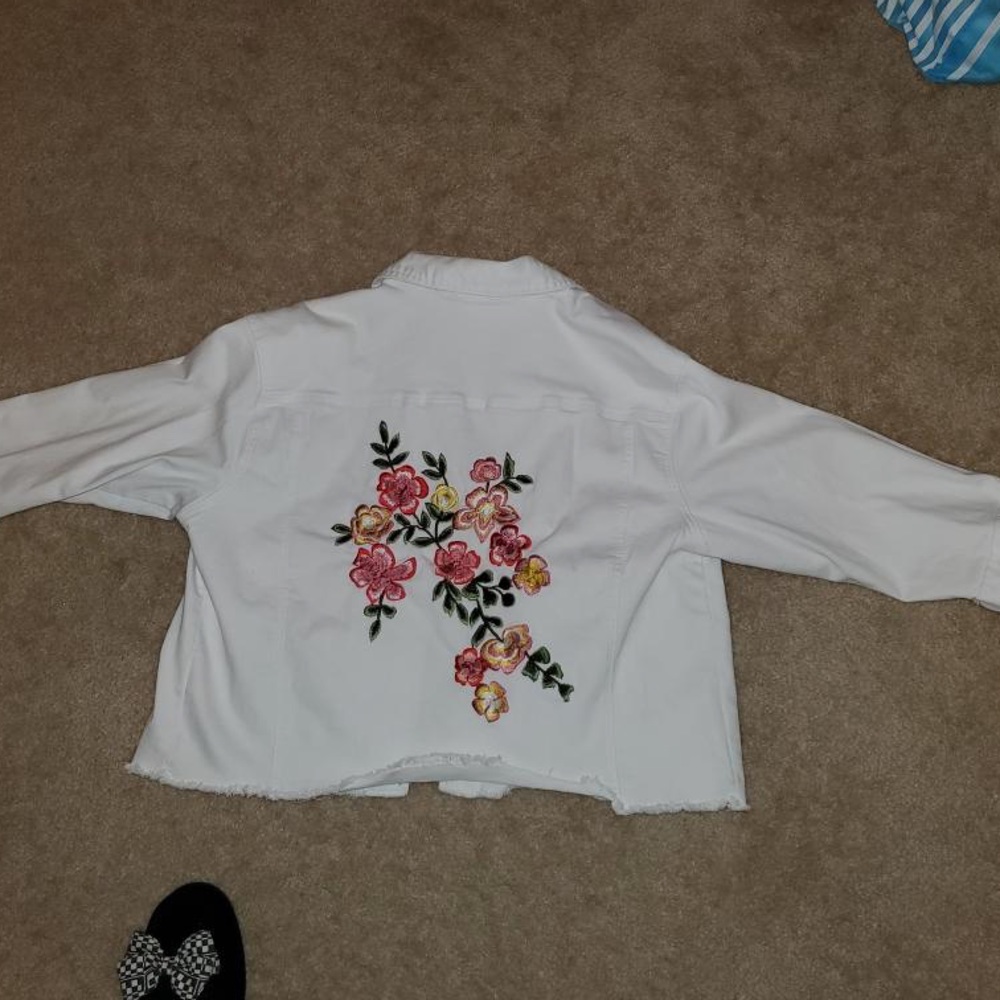 White denim jacket